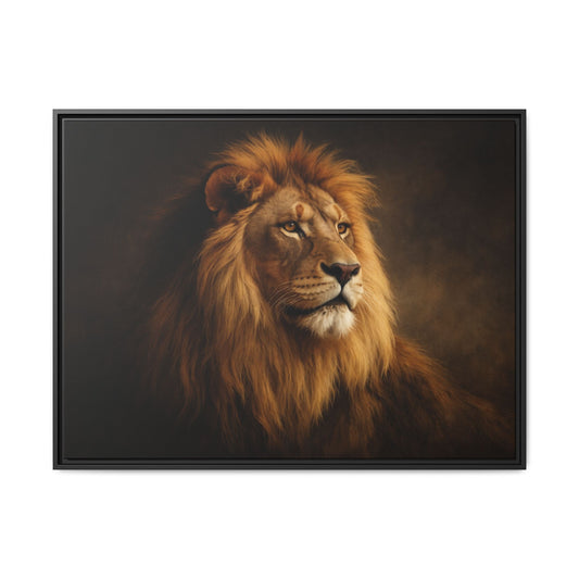 40x30 framed matte canvas featuring black panther wall art with piercing amber eyes and dark luxury background2