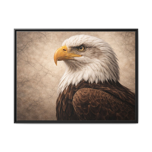 40x30 framed matte canvas featuring gothic raven wall art portrait with deep black tones and moody atmosphere2