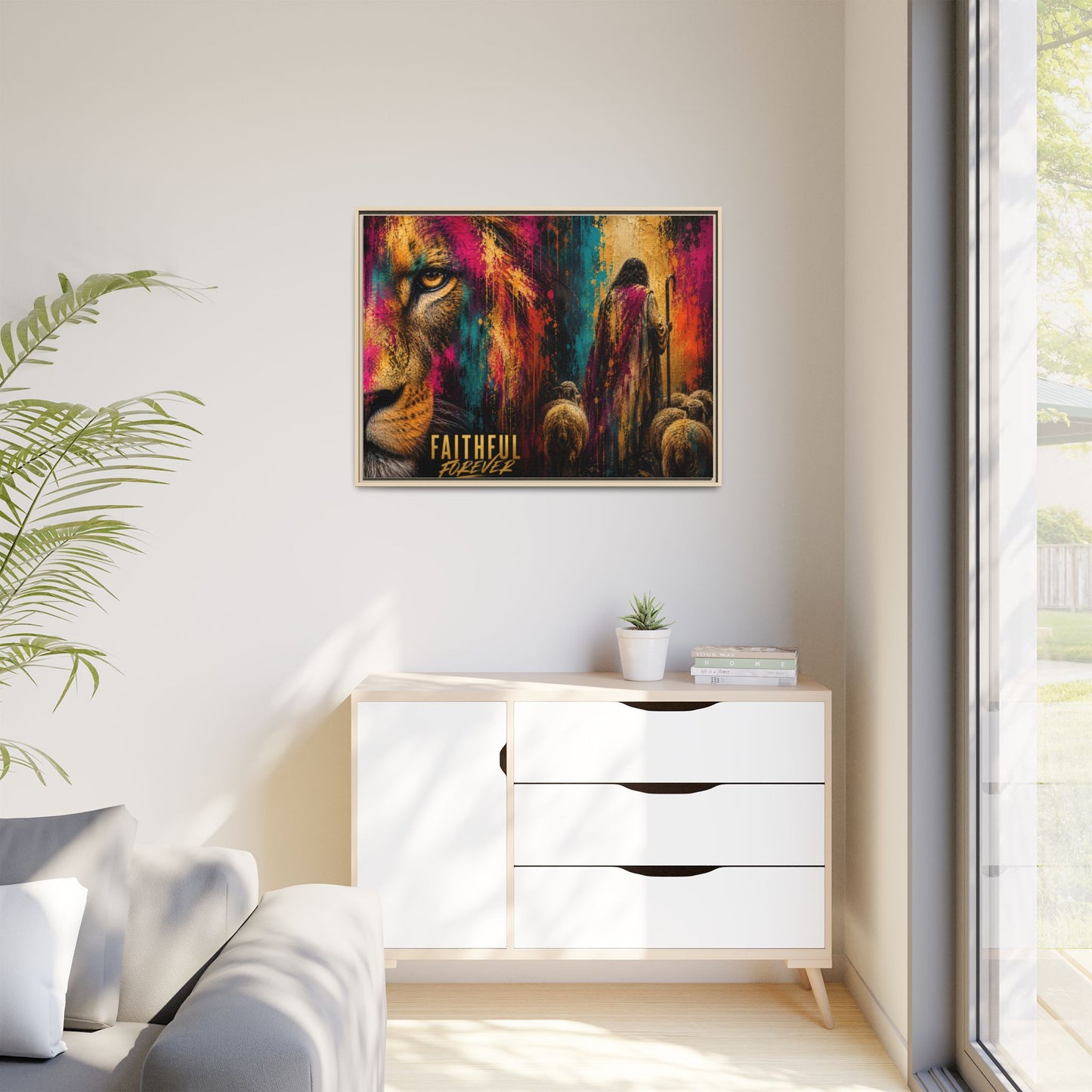Faithful Forever Wall Art – 40x30 Framed Matte Canvas Portrait