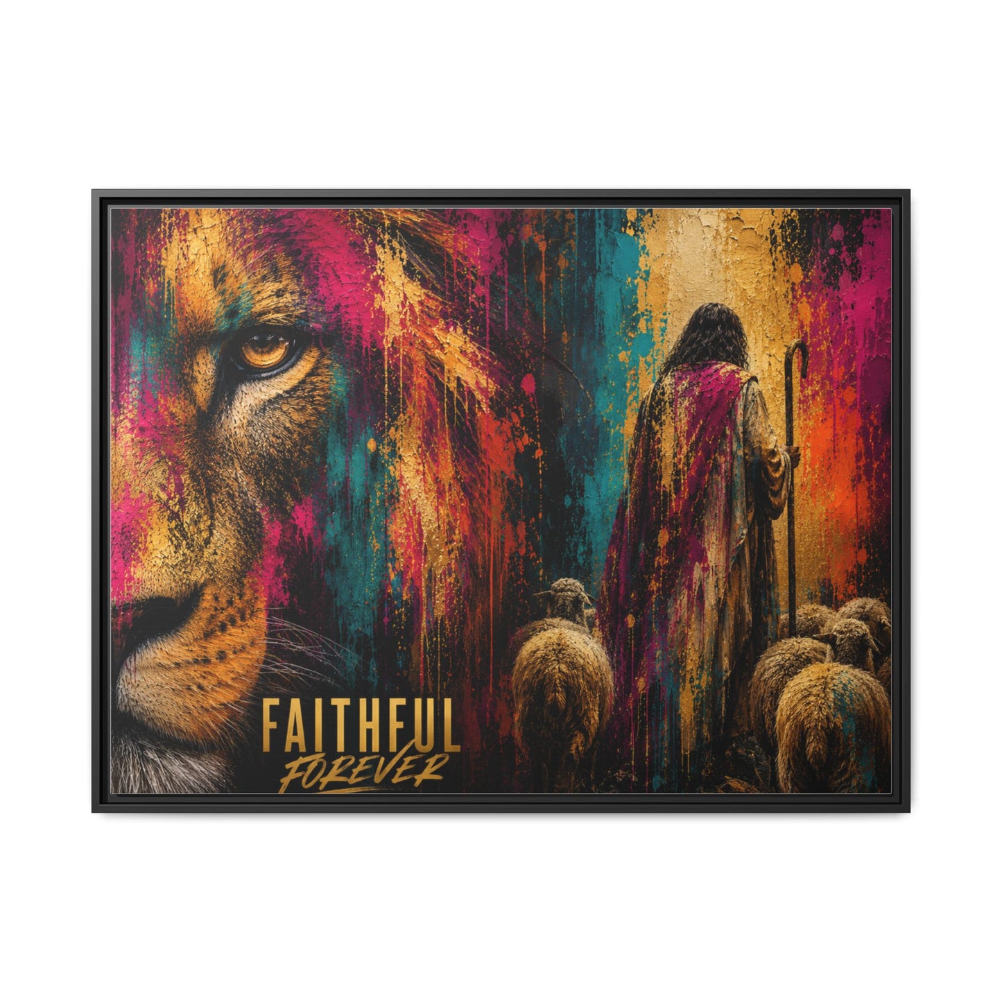 Faithful Forever Wall Art – Matte Canvas – Christian Wall Decor

