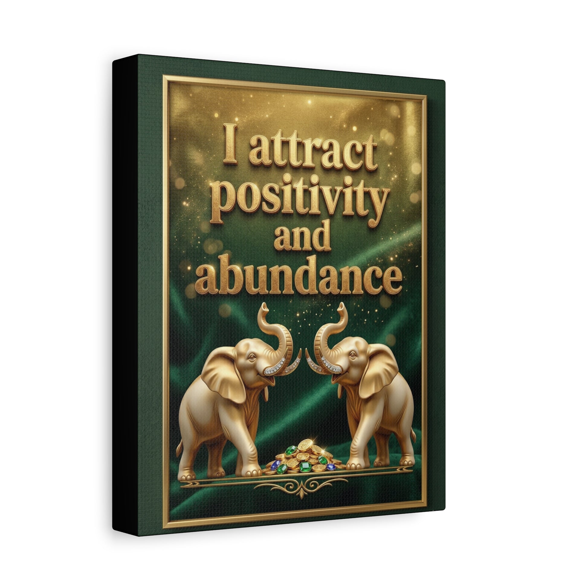 I Embrace Change and Growth Wall Art – 8x10 Framed Matte Canvas Portrait