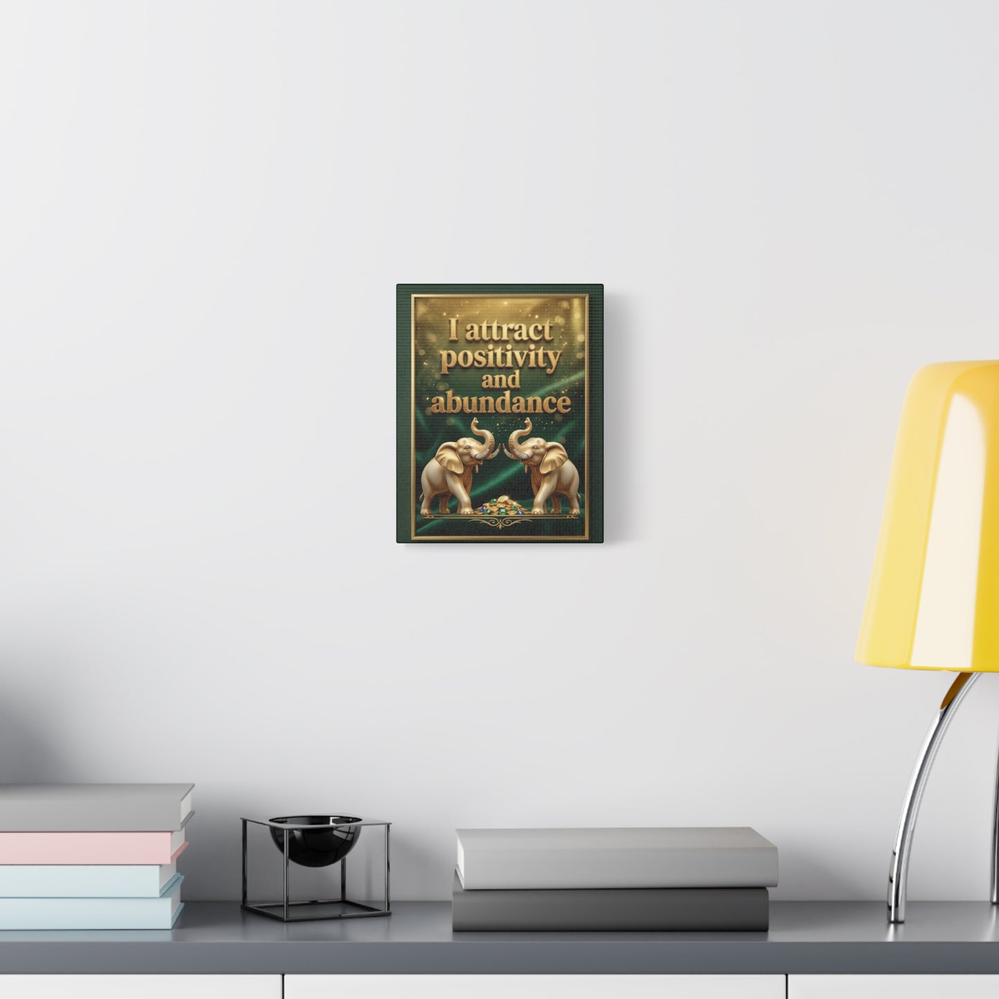 I Embrace Change and Growth Wall Art – 8x10 Framed Matte Canvas Portrait