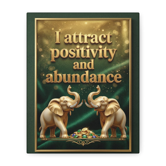 I Embrace Change and Growth Wall Art – 8x10 Framed Matte Canvas Portrait