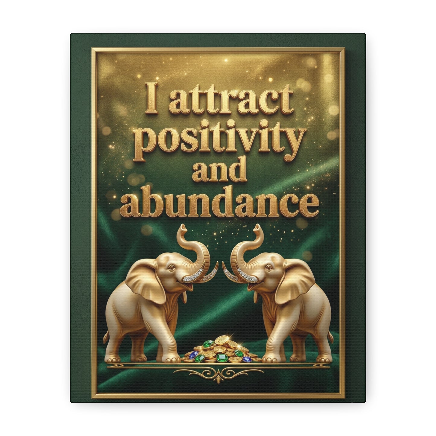 I Embrace Change and Growth Wall Art – 8x10 Framed Matte Canvas Portrait