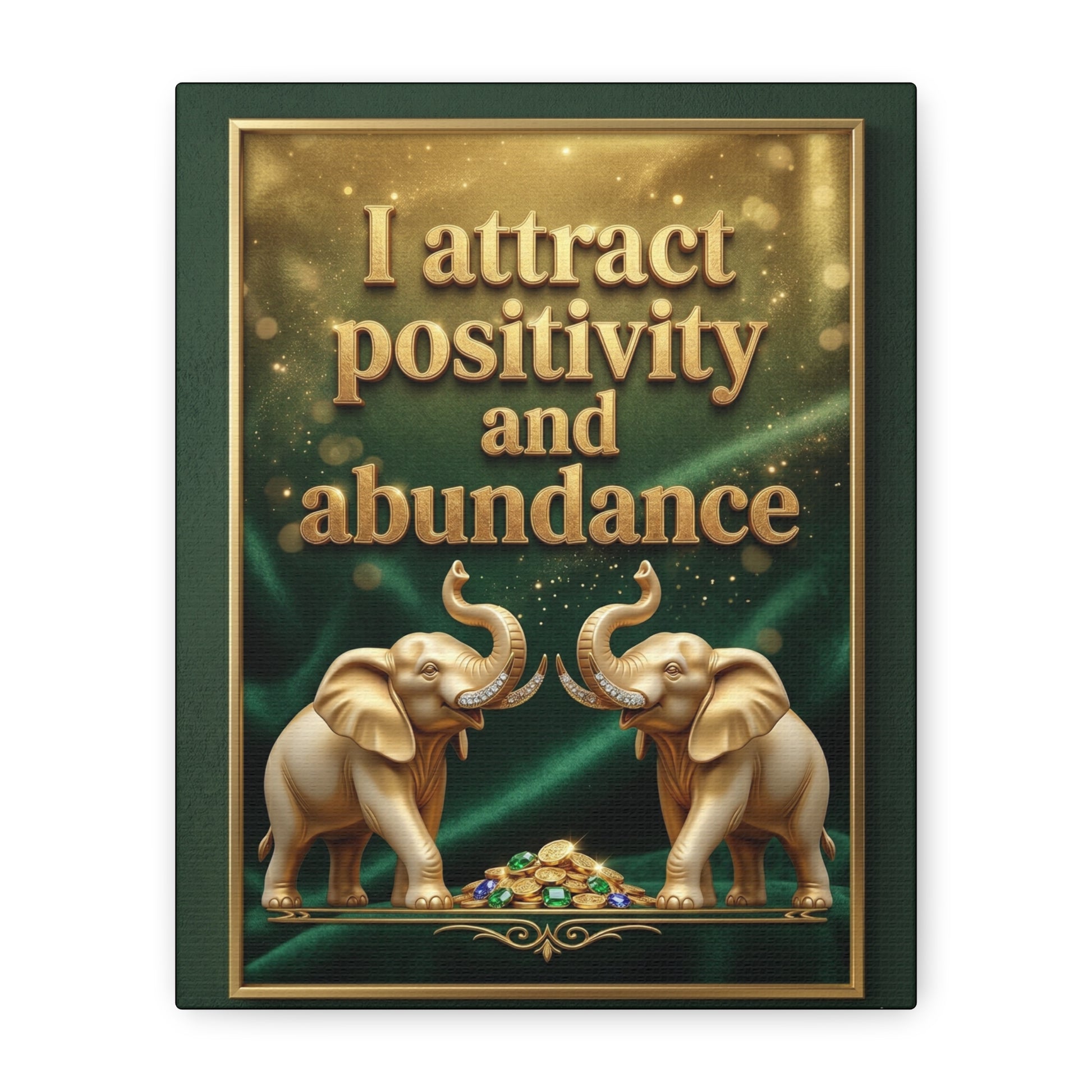 I Embrace Change and Growth Wall Art – 8x10 Framed Matte Canvas Portrait